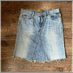 Women’s Jean Denim Cutoff Mini Skirt Size 8